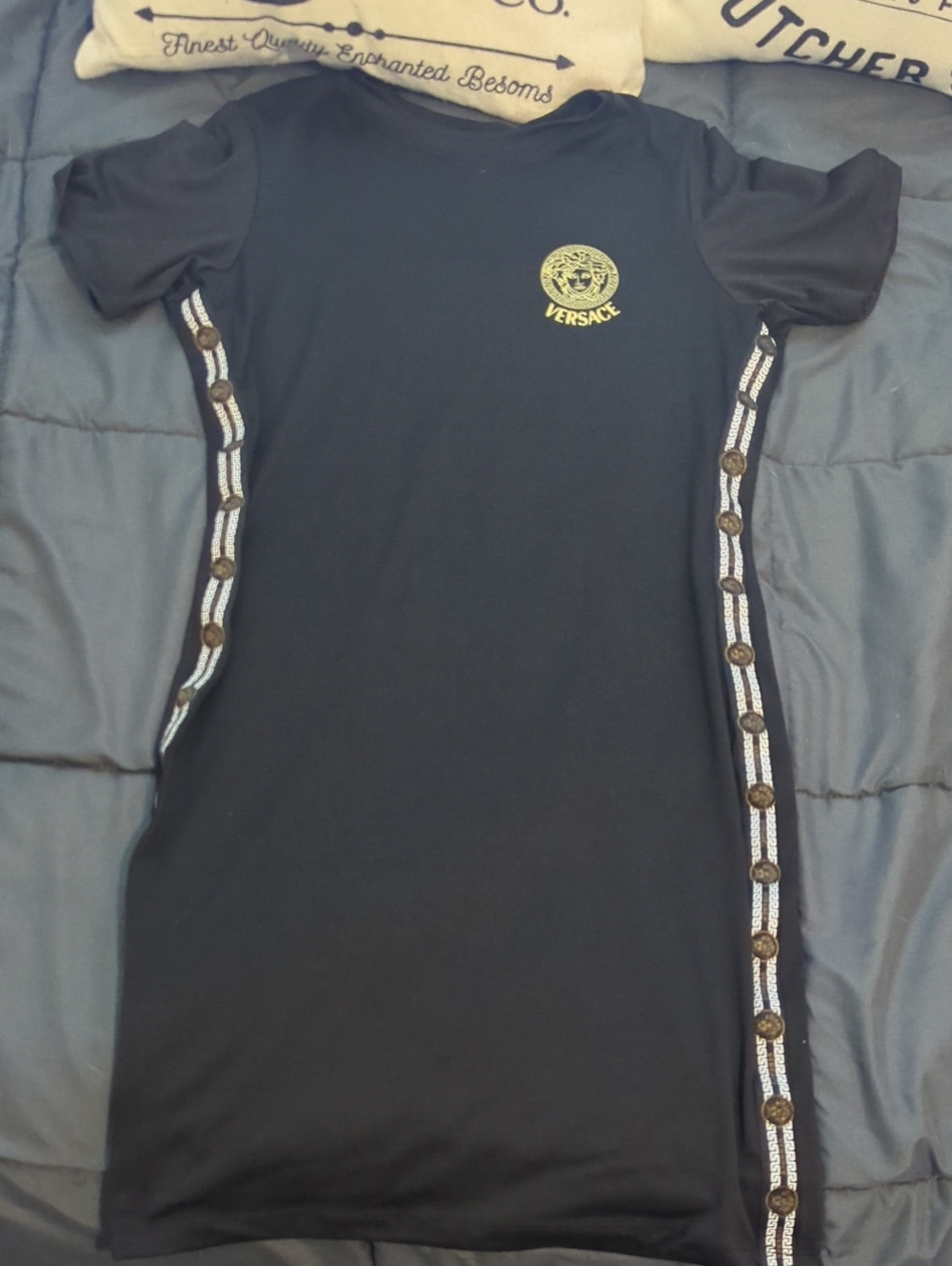 Versace Black Medusa Dress Size S